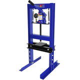 Garvee 6 Ton Hydraulic Shop Press with Pressure Gauge, Adjustable Height & Stamping Plates for Garage & Metalworking, Blue - Blue Strap Watch
