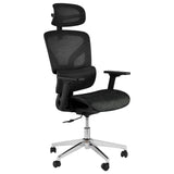 Garvee Ergonomic Office Chair Mesh High Back Lumbar Support 4D Adjustable Armrests Black Home Gaming - Black