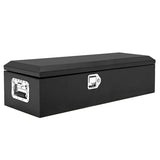Garvee 39 Inch Steel Truck Bed Tool Box - Diamond Plate Design with Side Handles and Locking Keys, Compact and Durable Storage for Pickup Trucks, RVs, and Trailers, Black - Black