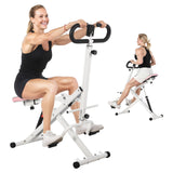 Garvee Squat Machine Adjustable 12 Level Resistance Foldable Full Body Workout Home Gym White 350 LBS Capacity