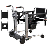 Garvee Ultra Lightweight Folding Wheelchair 16" Wide Portable Transport Chair Flip-Back Armrests Swing-Away Footrests Locking Handbrakes for Seniors Elderly Adults