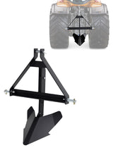 Garvee Middle Buster for Category 1 3 Point Quick Hitch Tractors, Heavy Duty Steel Furrows, Black, Adjustable Size