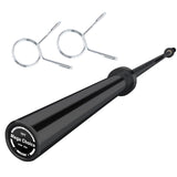 Garvee 7FT Barbell Weight Bar for Weightlifting and Powerlifting 45Lb 1500Lbs Capacity Chrome - Black