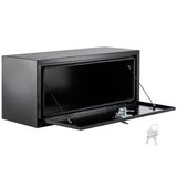 Garvee Under Truck Toolbox Steel Lockable Waterproof Heavy Duty Underbody Tool Box for Trucks Black - Secure Storage - Black