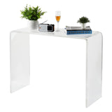 Garvee Modern Acrylic Console Table Transparent Narrow Side Table for Living Room Dining Room Entryway 38.2x15x29.3 in