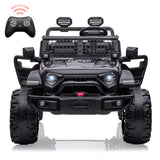 Garvee 24V 2 Seaters Kids Ride Truck with Remote Control, 9AH Battery, 20" Seat, Black