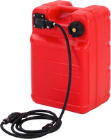 Garvee HDPE Marine Fuel Tank Kit Portable Boat Gas Tanks for Outboards 12L 24L 55L Durable UV-Resistant - Red