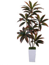 Garvee Artificial Dracaena Tree Faux Plants Decor for Home Office Living Room Porch Patio, Adjustable, Green - Red Edge