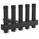 Garvee Fishing Rod Holder Stainless Steel Adjustable Angle 5 Link Tube 2 in Hitch Receiver Black
