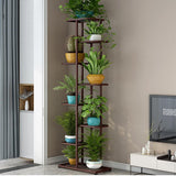 Garvee Metal Plant Stand 8 Tiers Corner Tall Plant Holders for Indoor Outdoor Garden Balcony Patio Bronze Gold - Bronze Gold Flower