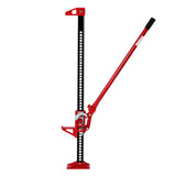 Garvee 48" Farm Jack 3 Ton Capacity Ratcheting Off Road Utility Heavy-Duty F-arm J-ack for Tractor Truck SUV Lift Height 5.12-41.14 Inches - Red