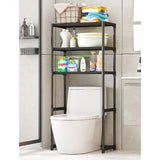 Garvee 3-Tier Over The Toilet Shelf, Freestanding Bathroom Storage Cabinet, Space Saver, Black - Black