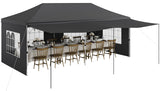 Garvee Commercial-Grade 10x20 ft Pop-Up Canopy Tent with 420D Oxford Fabric and PE Windows, Heavy Duty Outdoor Shelter for Events, Weddings, Backyard Gatherings, White