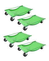 Garvee Car Dolly Set of 4 Heavy Duty Wheel Dollies for Moving Cars Trucks 23.8x14.4 in Green