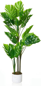 Garvee Artificial Bird of Paradise Plant Large Decorative Tree Indoor Living Room Office UV-Resistant PEVA Weighted Pot Green