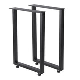 Garvee Metal Table Legs Heavy Duty Black Industrial Rustic Design for Dining Coffee Writing Garden Tables 28"x17.7" (2PCS)