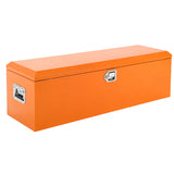 Garvee 48-Inch Steel Truck Bed Tool Box - Diamond Plate Design with Side Handles and Locking Keys, Compact and Durable Storage, Orange - Orange
