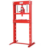 Garvee 20 Ton Hydraulic H-Frame Shop Press with Adjustable Table and Stamping Plates for Auto Repair Garage, Red, Heavy-Duty, Versatile - Red