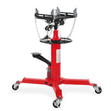 Garvee Hydraulic Transmission Jack 1322 LBS Capacity Red With Dual Plunger & Telescoping Lift For Trucks And SUVs 33.5-69 in - Red