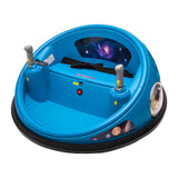 Garvee Ride - B Series: 12V Kids Electric Bumper Car with Parent Remote Control, 360° Spinning, Music, 2 Speed Modes, Safety Belt, Blue for Toddlers 2-3 Years - Blue