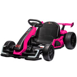 Garvee Ride - G Series: 24V Electric Go Kart, with 300W Strong Motor, Drift/Sport Mode, Big Battery, Eva Tire,Length Adjustment for Outdoor Racing Toy-Rose Red - Rose Red