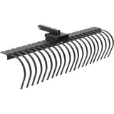 Garvee Tow Behind Landscape Rake 60" Tow Dethatcher with 21 Steel Coil Tines for Lawns and Yards, Compatible with 48" or 60" Toolbars, Rust-Proof Steel, Versatile Yard Cleaning Tool