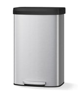 Garvee Large 21 Gallon Stainless Steel Step-On Kitchen Trash Can With Soft-Close Lid, Liner Rim, Rear Handle For Kitchen Bathroom Office, Stainless Steel Color - Stainless Steel Color