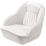 Garvee Pontoon Boat Seat With Thickened Sponge Padding, Ergonomic Captain Bucket Seat, Boat Captain Chairs for Fishing Boat, Sightseeing Boat, Speedboat, Standard Mounting Bolt - White