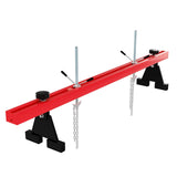 Garvee 1100 LBS Engine Support Bar Dual Hooks Home Garage Auto Repair 59.06in Steel - Engine Support Crossbar | 1100 Lbs | 2-Point Lift | 1.5 Meters | Red