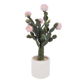 Garvee 5Ft Artificial Cactus UV Resistant Faux Cacti Plant Indoor Outdoor Green Pink