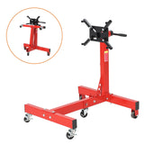 Garvee Engine Stand 1500 LBS Rotating Motor Stand With 360-Degree Rotating Head, 4 Adjustable Arms & 5 Casters For Vehicle Maintenance Auto Repair, Black