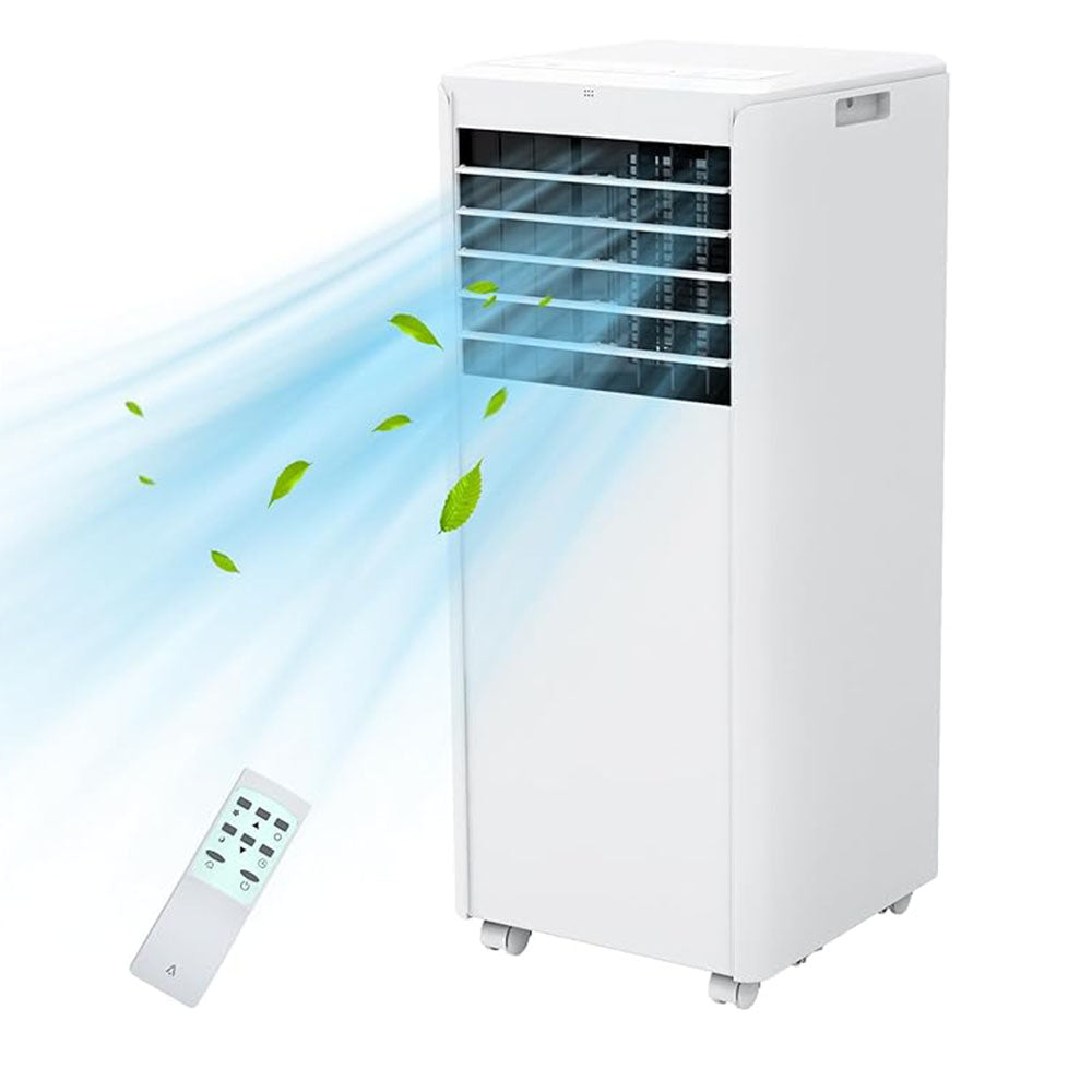 Garvee 8,000 BTUs Portable Air Conditioner Whisper-Quiet Sleep Mode, Fast Cooling, Easy Mobility with 360° Casters, and Simple Installation for Rooms up to 350 sq.ft