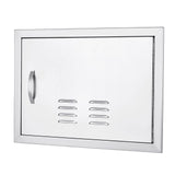 Garvee BBQ Access Door 24W x 17H Inch, Weatherproof 304 Stainless Steel Outdoor Kitchen Door for Commercial Grilling BBQ Island Barbeque Station, Silver