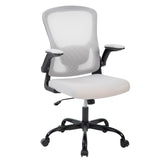 Garvee Ergonomic Mesh Office Chair Adjustable Lumbar Support Flip-Up Armrest Rolling Chair for Home Study Executive Computer Work 23.6"W x 19.7"D x 38.6"-42.5"H Black - 