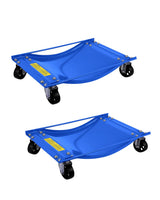 Garvee Car Wheel Dolly Set of 2 with Heavy Duty 3.5 in Steel Wheels for Moving Cars, 24x15 in, Capacity 5000 LBS, Black