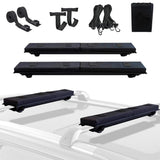 Garvee 30.5 Inch Soft Roof Rack Pads - Protective Water-Resistant Pads for Crossbars, Universal Fit, Black - 