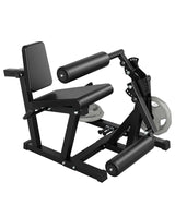 Garvee Leg Extension and Curl Machine, Black Carbon Steel Frame, 700 lbs Capacity 4-in-1 Plate Loaded Lower Body Trainer for Home Gym, Adjustable Backrest and Seat, Leg Curl and Hip Thrust Workouts, Fits 1" and 2" Weight Plates, 40"X31.89"X39.37" - Black