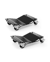 Garvee Car Wheel Dolly Set of 2 Heavy Duty 3000 LBS Capacity Tire Dollies for SUV Truck Trailer Garage Black - Black