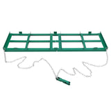Garvee 6 Ft Heavy Duty Tow Behind Drag Harrow Adjustable Bars 72" Chain Green for ATV UTV Tractor Mower Lawn Leveling - Green