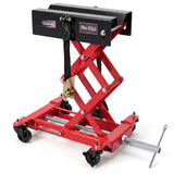 Garvee 450 LBS Low Profile Transmission Jack, Heavy-Duty Auto Repair Lift, 7-23 Inch Range, Red, Garage Use - Red