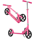Garvee Kick Scooter for Teens Adults Kids 6+ - 220LB Capacity, 3-Level Adjustable Handlebar, 8" Sturdy Wheels, Hot Pink, Outdoor Sports - Hot Pink