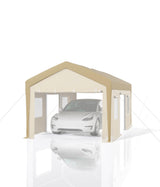 Garvee 20'x10'x11' Windproof Carport Top Replacement Cover Heavy-Duty Waterproof UV Protected Yellow