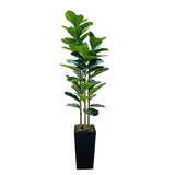 Garvee 5FT Artificial Trees Indoor Faux Tree Artificial Planter Thanksgiving Christmas Green