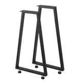 Garvee Metal Table Legs 28"x16" Heavy Duty Black Industrial Rustic Design for Dining Coffee Writing Garden Tables