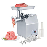 Garvee Commercial Meat Grinder 800W Stainless Steel Heavy Duty Electric Meat Grinder with Sausage Stuffer for Home Kitchen Use