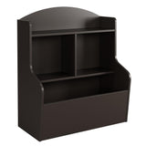 Garvee Children's Bookshelf & Toy Organizer - 3-Tier Storage, Durable MDF, Child-Friendly Height, Kids' Rooms, White