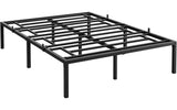 Garvee 14 in Full Size Metal Platform Bed Frame Heavy Duty with Non Slip Mattress Gaskets for Dorms Apartments, Black - 