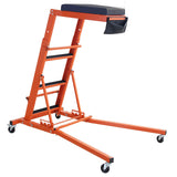 Garvee Adjustable Automotive Engine Creeper Foldable with 48-66 in Height for Garage Workshop, 400 LBS Capacity, Black - Black Mat + Orange Body