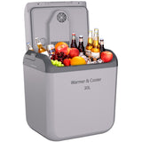 Garvee 32 QT Electric Cooler & Warmer Portable Car Refrigerator Gray for Vehicle Truck Travel Camping 30L