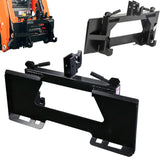 Garvee Front Loader Tractor Quick Hitch Adapter Cat 1 Conversion, Modified 3-Point Attachment, Adjustable, Durable, Black